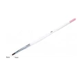 Kép 2/2 - Zselé ecset lapos Z021-4 Fehér pink véggel