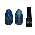 Kép 1/3 - Magic tiger eye gél lakk 5ml #835 pávakék