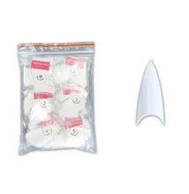 Műköröm Nail tip 500db #002-W Stiletto - fehér