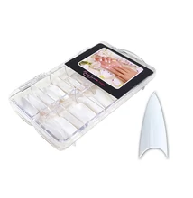 Nail tip box 100db #002-W Stiletto - fehér