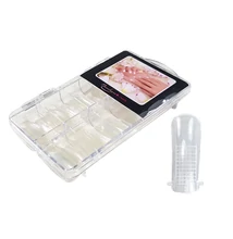 Nail tip box 100db #016-R Porcelán sablon - Raszteres