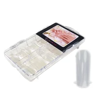 Nail tip box 100db #017-C Porcelán sablon - Sima