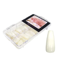 Nail tip box 100db #018-N Balerina teljes nail tip - Natúr