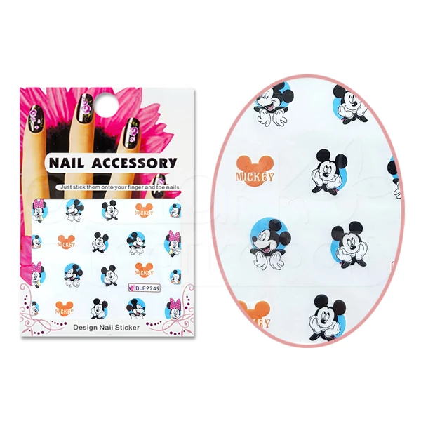Akril hatású matrica BLE2249 Mickey egér és Minnie egér