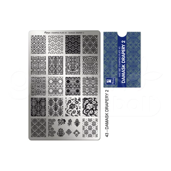 Moyra nyomdalemez 43 Damask Drapery 2