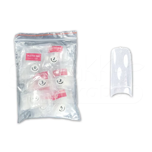 Műköröm Nail tip 500db #004-C Átlátszó