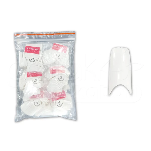 Műköröm Nail tip 500db #005-W American - fehér