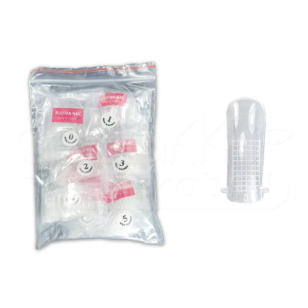 Műköröm Nail tip 500db #016-R Porcelán sablon - Raszteres
