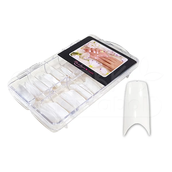 Nail tip box 100db #005-W American - fehér