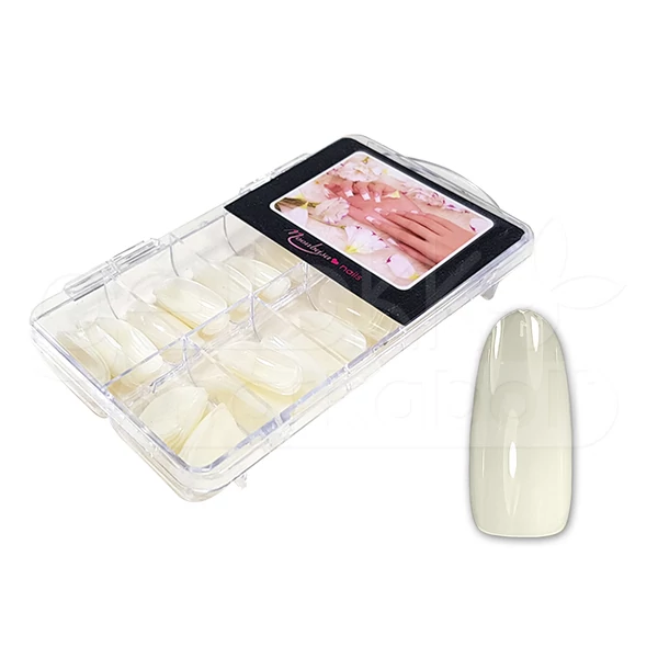 Nail tip box 100db #012-N Kerek tip - natúr