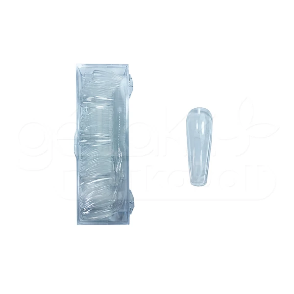 Nail tip box 200db #019-5 Átlátszó