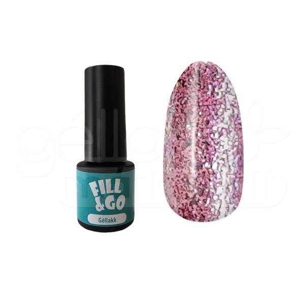 Fill&Go géllakk 4ml #005 Csillámos hollandrózsaszín