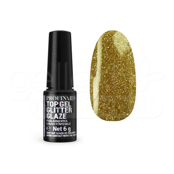 Profinails Top Gél Glitter Glaze fixálásmentes LED/UV fényzselé 6g No. 607