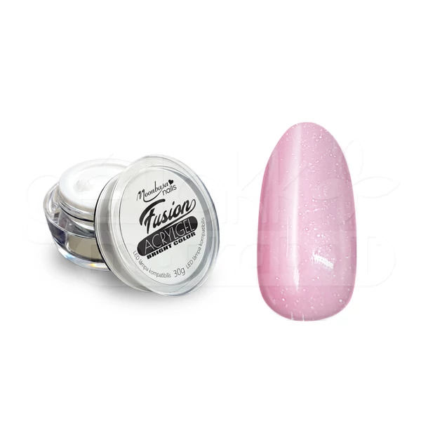 Fusion AcrylGel Bright color 30g #051 Csillámos rózsaszín