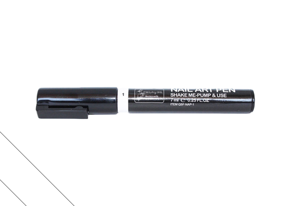 Nail art pen - Körömdíszítő toll 7ml #01 Fehér
