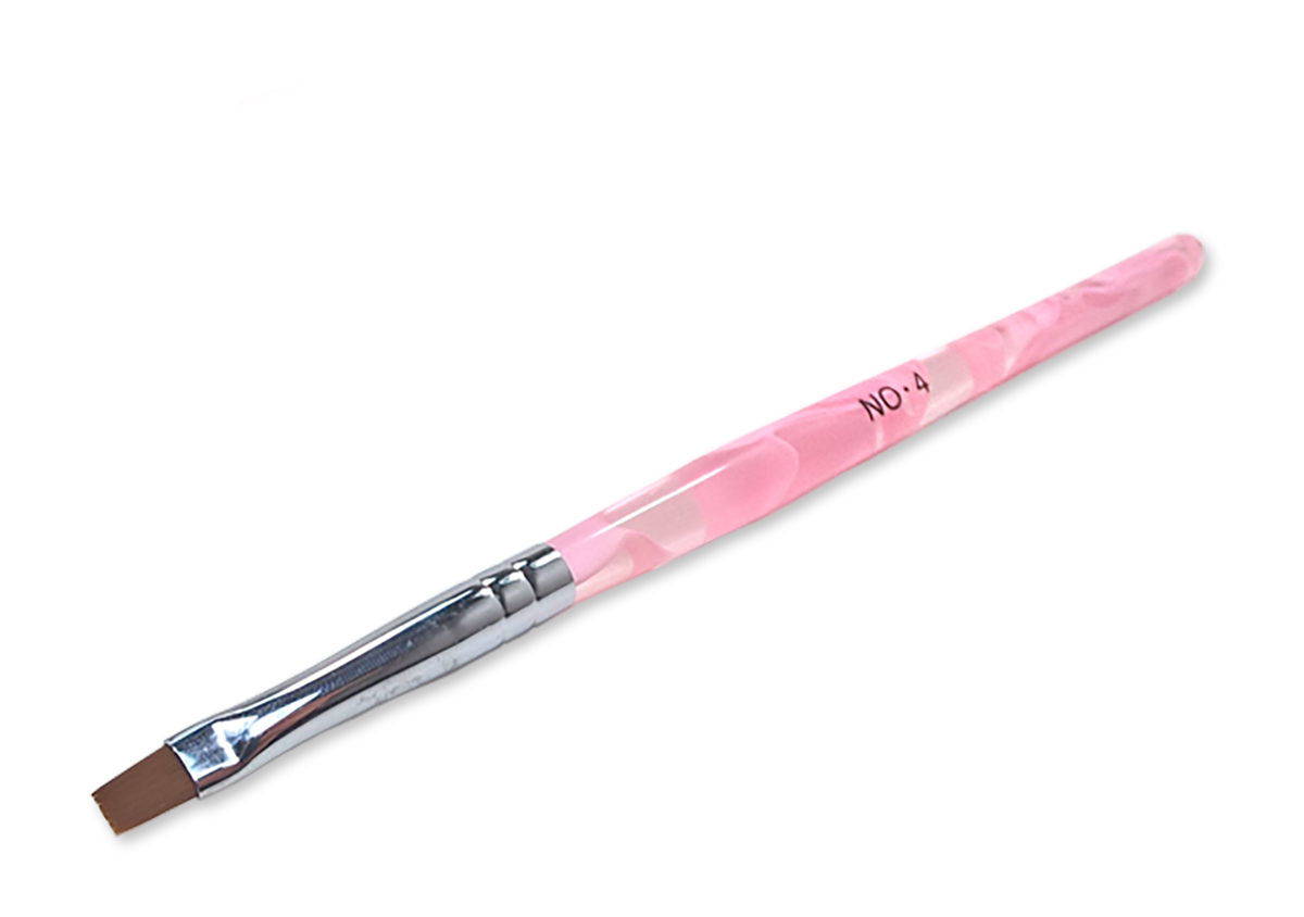 Zselé ecset lapos Z001-4 rószaszín