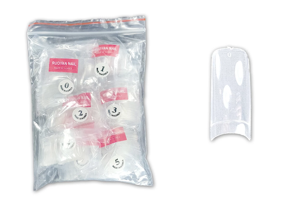 Műköröm Nail tip csomag 500db #004-C Átlátszó