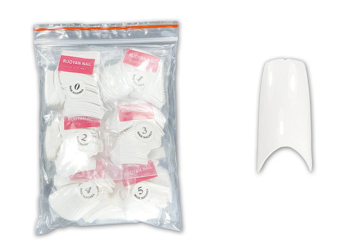 Műköröm Nail tip csomag 500db #005-W American - fehér