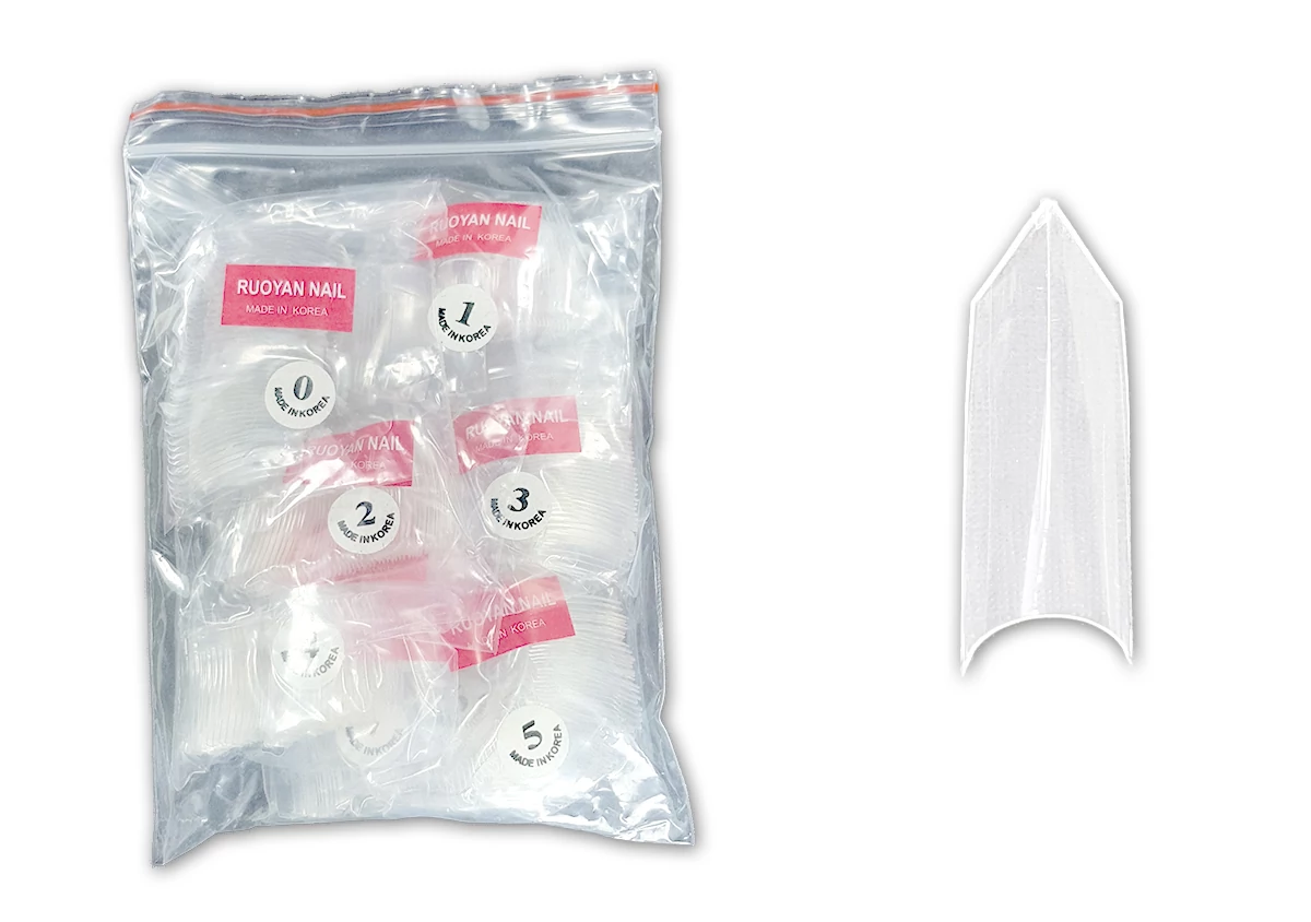 Műköröm Nail tip csomag 500db #008-C Edge - átlátszó