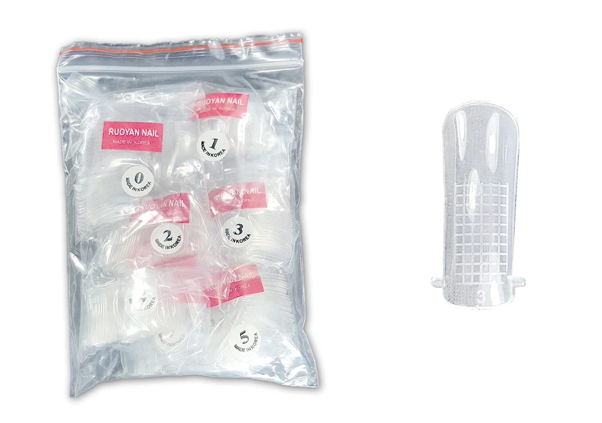 Műköröm Nail tip csomag 500db #016-R Porcelán sablon - Raszteres