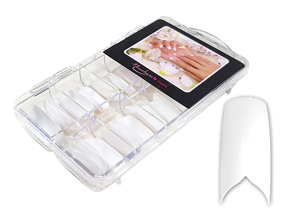 Nail tip box 100db #007-W Fehér