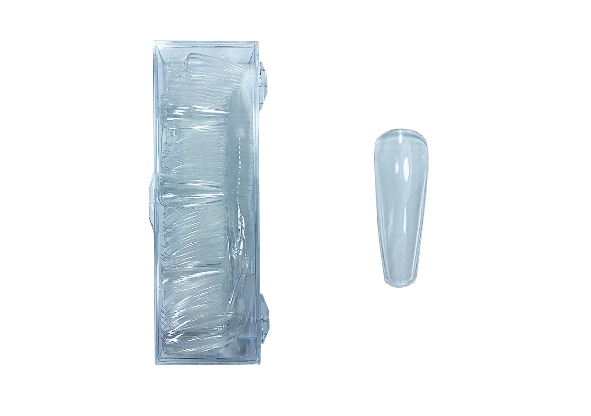 Nail tip box 200db #019-4 Átlátszó