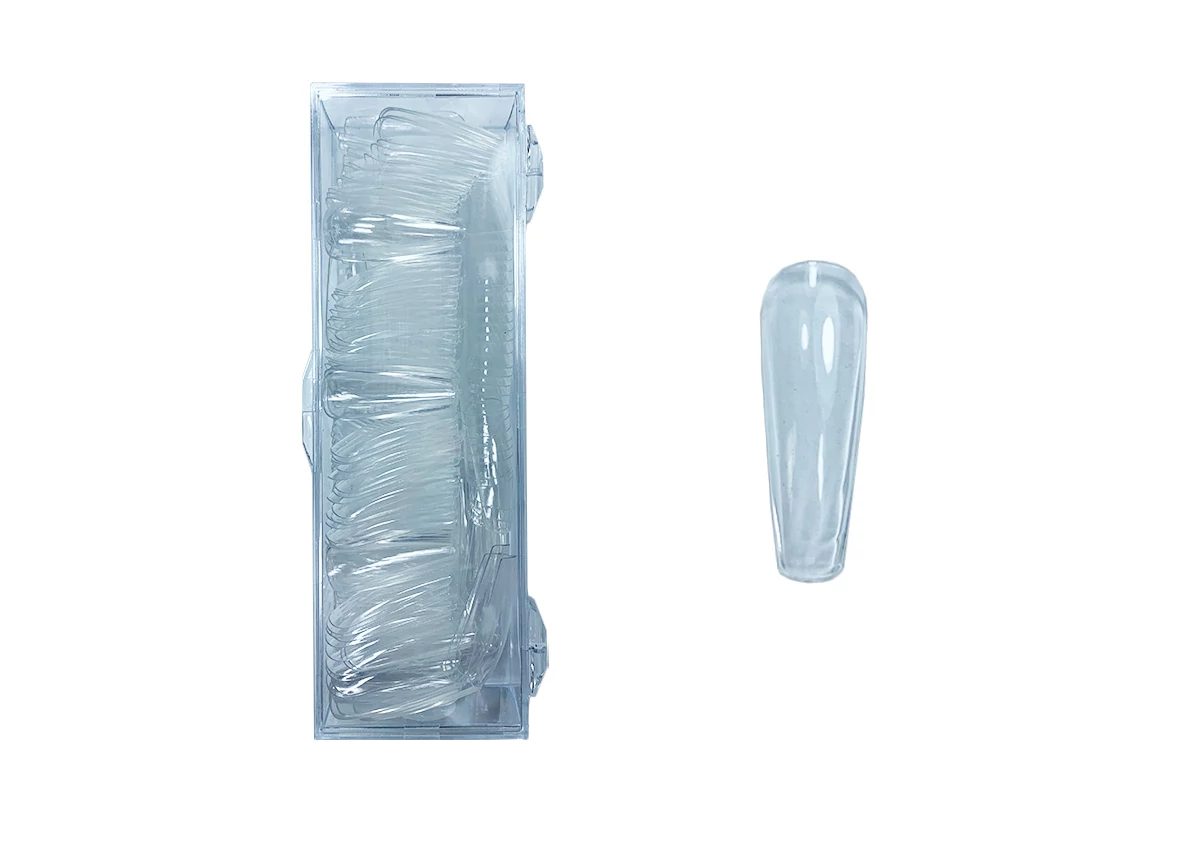Nail tip box 200db #019-5 Átlátszó