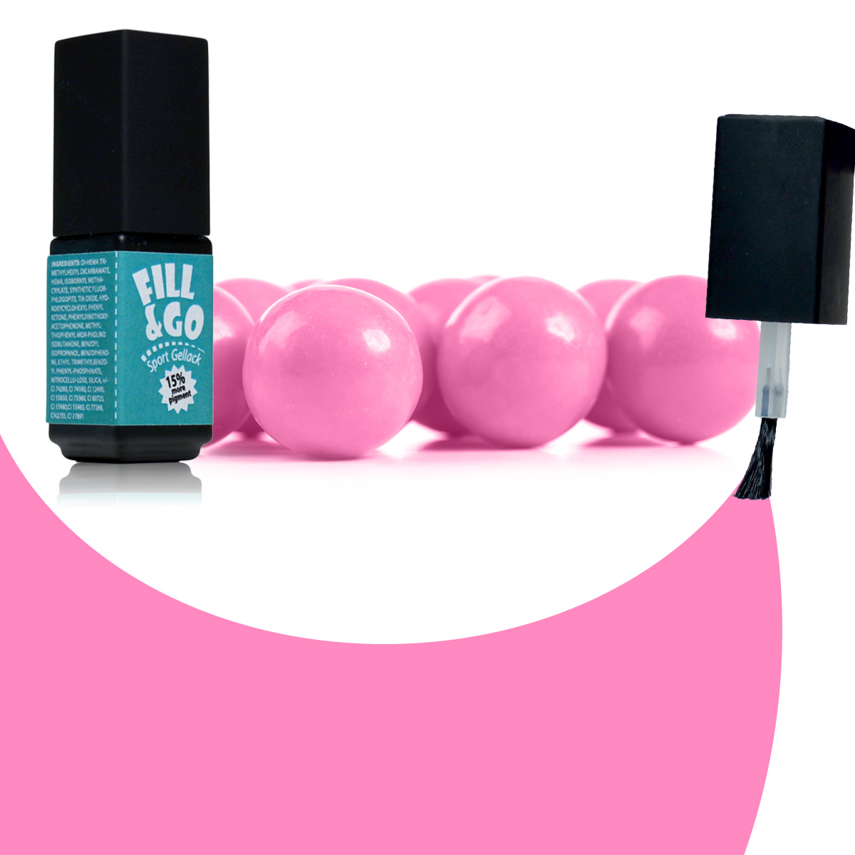 Géllakk Sport Color 5ml #126 Rózsaszín