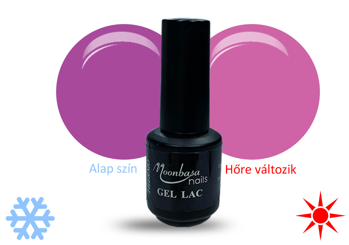 Thermo Géllakk 5ml #417 retro lila-neon rózsaszín
