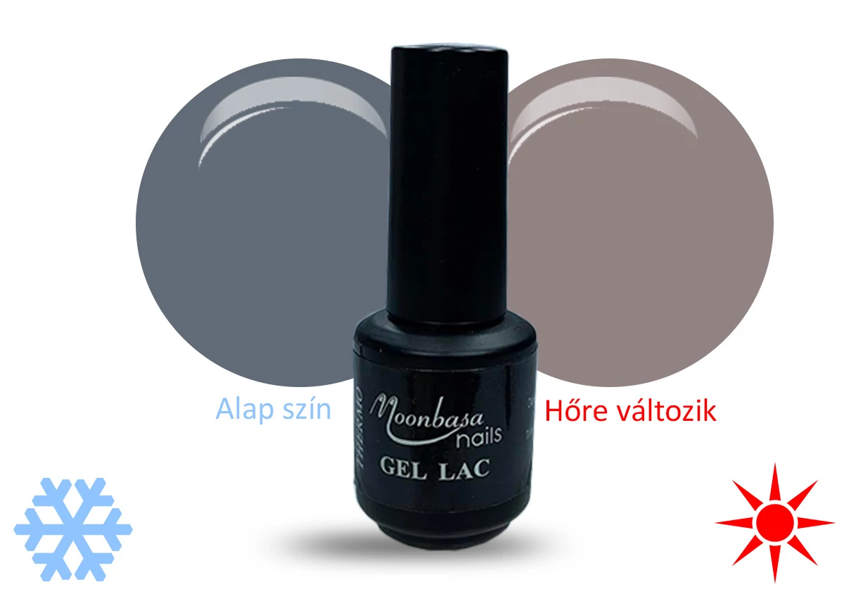 Thermo Géllakk 5ml #418 sötét szürke-világos szürke