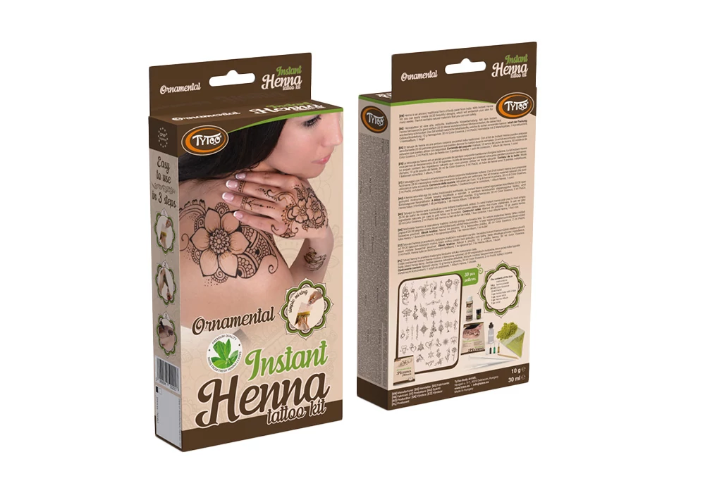 TyToo Instant Ornamental Henna Szett Új