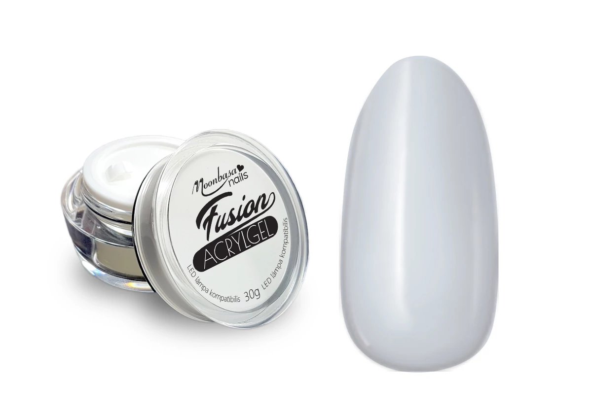 Fusion AcrylGel 30ml tégelyes #002 Francia fehér